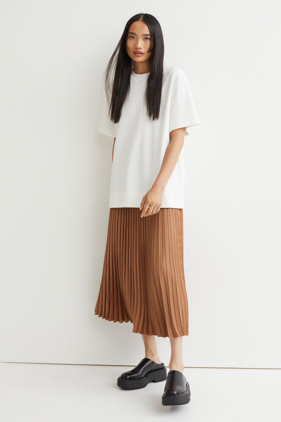 Gerippter Bleistiftrock